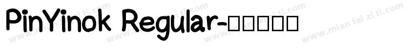 PinYinok Regular字体转换